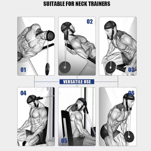 Fitness Neck <b>Harness</b> Men Women Gym Weightlifting Strength Workout Resistance Band OEM Supplier - Product Image 2