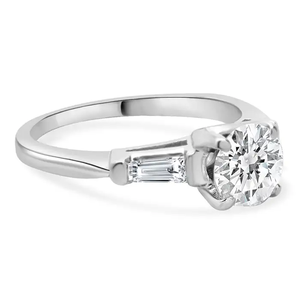 DEF Color VS VVS Clarity IGI Certified Round Lab Grown Diamond Engagement Ring 925 Sterling Silver 14K 18K Solid Gold Prong Ring - Product Image 3