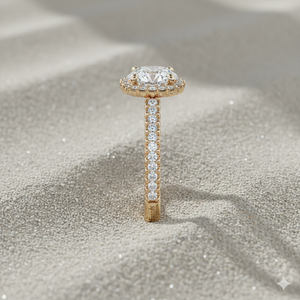 แหวนหมั้นเพชรเม็ดเล็กทรงรัศมี - Product Image 4