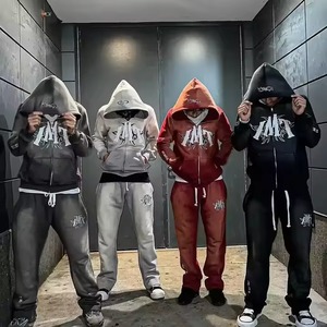 Men Women Custom Tracksuit Sportswear Set Wholesale Manufacturer OEM ODM Private Label Gym Training Jogging Athletic Wear Custom - Product Image 4