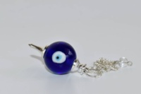 Pendules en Agate Sculptée Œil Maléfique Feng Shui en Gros, Générateurs d'Énergie Aura Écologiques pour la Méditation et le Reiki