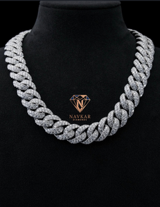 Top Quality Moissanite Diamond Cuban Chain <b>Necklace</b> 925 Sterling <b>Silver</b> VVS Hip Hop Jewelry <b>for</b> <b>Men</b> Women Available <b>For</b> Sale - Product Image 5