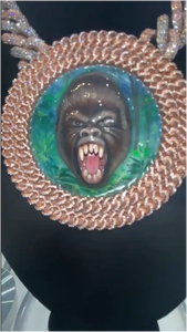 Collier pendentif personnalisé en moissanite plaqué or 18 carats, style hip-hop, argenté, le plus vendu, idéal pour les occasions festives - Product Image 4