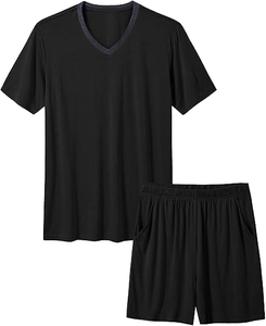 Custom Black T Shirt Shorts <b>Set</b> Soft Cotton Unisex Summer Outfit OEM Private Label Casual Streetwear Printing Ready <b>Set</b> - Product Image 3