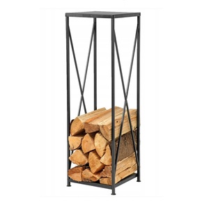 Nuevo y popular soporte de leña de hierro resistente hecho a mano para chimenea, estante para almacenamiento de leña en exteriores, tamaño y forma personalizados - Product Image 2