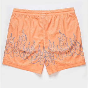 Shorts de Playa de Verano para Hombre, Corte Cómodo, Largo hasta la Rodilla, Estampado de Leopardo Sublimado, Malla de Lino, Shorts Deportivos para Fitness, Venta al Por Mayor de Fábrica - Product Image 2