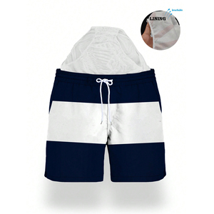 กางเกงว่ายน้ำชายปี 2026 โลโก้สั่งทำ คุณภาพสูง แห้งเร็ว ระบายอากาศ กันลม ซับในตาข่าย ผ้าแคนวาสเนื้อแน่น เอวยางยืด - Product Image 2