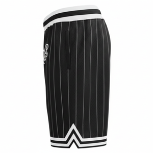 Shorts de basketball décontractés pour hommes, personnalisés, respirants, en toile tricotée, style rétro, colorblock, design uni, longueur genou, streetwear d'été - Product Image 3