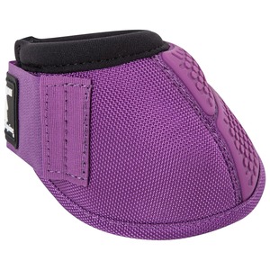 Protège-jambes de sport personnalisés en tissu violet pour chevaux, avec clochettes en PVC, semelle antidérapante et fermeture auto-agrippante - Product Image 4
