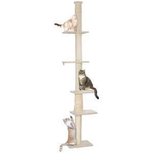 Grande Albero per Gatti da Interno di Lusso con Tiragraffi in MDF e Legno - Product Image 5