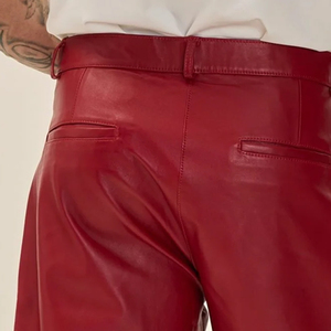 Shorts en cuir pour hommes personnalisés, vente en gros, séchage rapide, prix bas, haute qualité, confortables et respirants. - Product Image 3