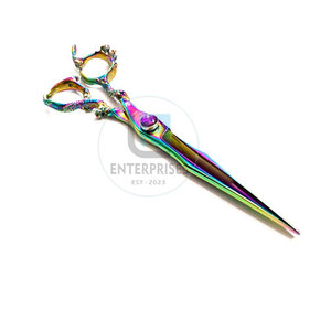 กรรไกรตัดผมสแตนเลส น้ำหนักเบา ทนทาน ใช้ซ้ำได้ หลายสี ขายดีที่สุด - Product Image 5
