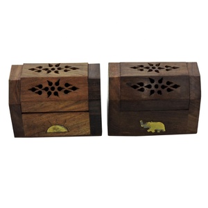 Juego de 2 Cajas de Regalo de Madera, Forma Cuadrada, Caja de Joyería de Madera Natural, Cajas de Embalaje Hechas a Mano de Primera Calidad para Regalos, Eventos, Venta al por Mayor - Product Image 1