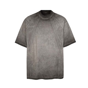 Custom Dripping Print Oversized Short Sleeve Men's T-<b>Shirt</b> Streetwear Jersey O-Neck Black - Product Image 4
