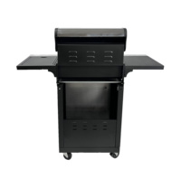 Barbecue portable au charbon de bois avec grille amovible et pieds pliables pour jardin et extérieur