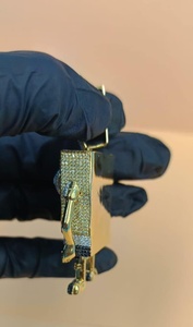 Colgante de Personaje de Dibujos Animados Personalizado de Lujo, Chapado en Oro de 18K con Moissanita, Plata de Ley 925, Joyería Hip Hop para Hombre - Product Image 3