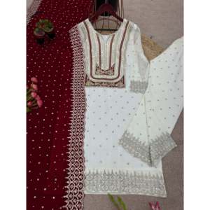 ชุดดูแมทต้าจากบนลงล่างของผู้หญิงพร้อมลายปักลำดับงานดีไซน์แฟนซีที่หรูหรา - Product Image 4