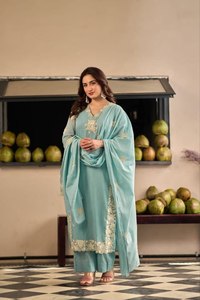 ชุด dupatta อินเทรนด์สำหรับผู้หญิงและเด็กผู้หญิงพิเศษปักด้วยชินอนแท้ - Product Image 6