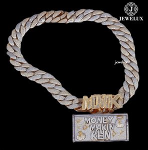 Pendentif de luxe exclusif entièrement serti de diamants, style hip-hop, pièce maîtresse de la bijouterie, provenant d'un fournisseur indien - Product Image 1