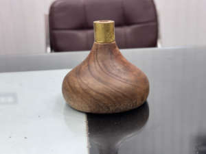 Grand Porte-Bougie en Bois Artisanal pour Salon, Décoration de Noël, Art Moderne Unique, Vente en Gros Inde - Product Image 4