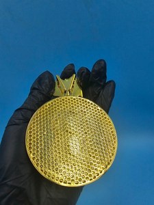 จี้ฮิปฮอปแบบกำหนดเอง เงินแท้ 925 ประดับโมอิสซาไนต์ จี้แบบ Iced Out พร้อมตัวล็อคแบบกำหนดเอง จี้สองสีพร้อมจี้ตัวอักษร จี้วงกลมสำหรับเป็นของขวัญ - Product Image 5