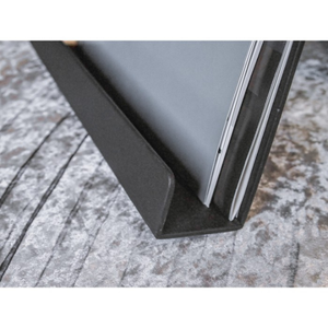 Industrial Accent <b>Table</b> Solid Wood Top Metal Base <b>Bedside</b> Living Room <b>Compact</b> Design - Product Image 5