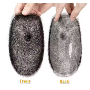 Peluca de Cabello Remy BM Hair BSM-606 para Hombre, Prótesis Capilar Transpirable India, Base de Piel Fina, Ondas Naturales, 100% Hecha a Mano - Product Image 5