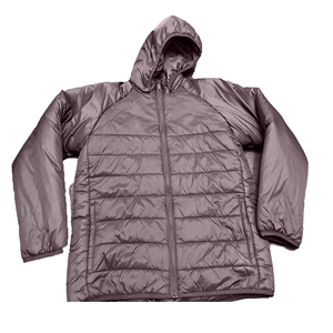 Chaqueta Acolchada con Capucha para Hombre, Cortavientos, Cierre de Cremallera, Abrigo Casual de Invierno, Color Sólido, Relleno de Poliéster, Corte Regular - Product Image 3