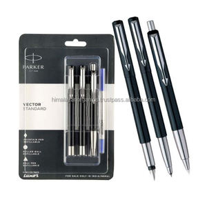 ปากกาโรลเลอร์บอล ปากกาหมึกซึม ปากกาลูกลื่น รุ่น Parker Vector Standard ชุด 3 ชิ้น (สีดำ รุ่น P57) - Product Image 1