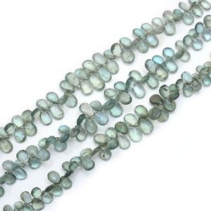 Cuentas de Piedra Preciosa de Sol de Oregón Naturales Hechas a Mano de Primera Calidad, Forma de Pera Facetada, Sueltas, para Fabricación de Joyas a Granel, Suministros para Pulseras - Product Image 1