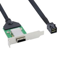 Câble de conversion interne et externe MINI SAS HD SFF-8087 vers HD SFF-8088 PCBA femelle pour serveur