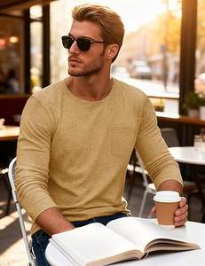 เสื้อเชิ้ตแขนยาวสำหรับตกปลาสำหรับผู้ชาย UPF 50+ ป้องกันแสงแดด UV เสื้อโมดอล ระบายความชื้น - Product Image 4