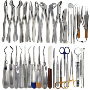 Kit de 35 instruments de chirurgie dentaire pour extraction : éleveurs et forceps - Product Image 1