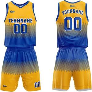 Uniformes de Baloncesto Sublimados Personalizados para Hombres y Jóvenes con Tela de Poliéster Transpirable para Entrenamiento de Equipos y Torneos - Product Image 1
