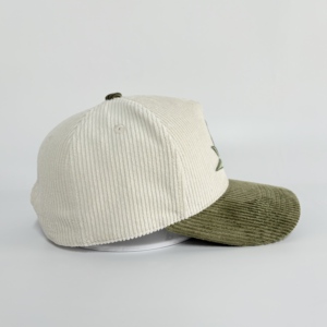 Gorra de Béisbol OEM 2026 de Alta Calidad, Gorra de 5 Paneles de Pana con Cierre Ajustable Personalizada para Adultos con Bordado 3D, Gorra de Béisbol Perfecta - Product Image 4