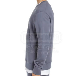 เสื้อสเวตเชิ้ตผ้าคอตตอนผสมแบบสั่งทำพิเศษสำหรับผู้ชาย ราคาโรงงาน - Product Image 3