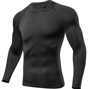 Haut de compression pour homme à manches longues, séchage rapide, respirant, extensible, protection UV, pour la natation, le surf et l'entraînement sportif - Product Image 3
