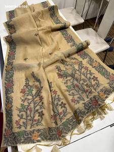 Sari en coton Muga de qualité supérieure, doux, avec bordure tissée à motifs dispersés, et pallu Jamdani tissé en Resham – Mode féminine - Product Image 5