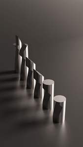 Piezas de Ajedrez Metálicas Modernas, Únicas y Artísticas, Piezas de Ajedrez Metálicas de Primera Calidad, Diseño Contemporáneo y de Lujo, Juego de Estrategia - Product Image 5