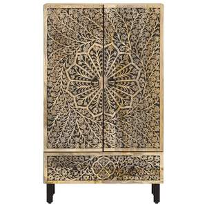 Meuble haut en bois massif de mangue 23,6''x13''x39,4'' pour armoires de salon - Product Image 5