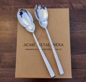 Ensemble de saladiers Tulip Bloom, acier inoxydable artisanal de qualité supérieure avec poignée fine, pour restaurants, hôtels et complexes hôteliers - Product Image 1