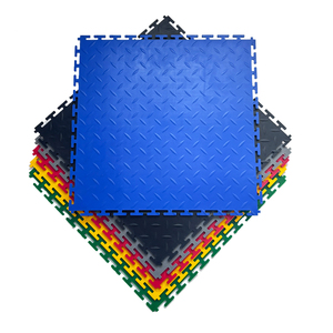 5mm Thick PVC Interlocking Garage Floor Tiles with Coin Pattern Removable <b>Plastic</b> and Vinyl for Basements Workshops Hospitals - Product Image 4