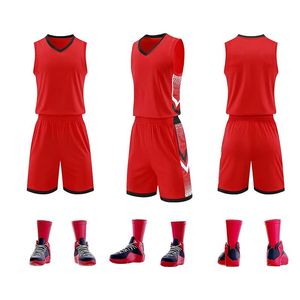 Uniforme de baloncesto personalizado de alta calidad para hombre, ropa de entrenamiento transpirable, camiseta de baloncesto en blanco con bordado de talla grande - Product Image 3