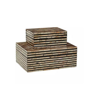 กล่องเครื่องประดับไม้ลายสลักเปลือกเหมาะสำหรับสร้อยข้อมือต่างหูและอื่นๆที่มีอยู่ในตลาดจากซัพพลายเออร์ - Product Image 2