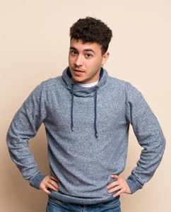 Sweat-shirt à capuche unisexe surdimensionné, couleur unie, en molleton de coton, décontracté, pour l'automne et l'hiver - Product Image 6