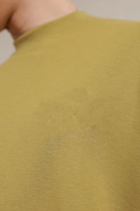 T-shirts formels pour hommes 2026 à col montant et épaules tombantes en sergé, avec logo brodé, manches courtes, séchage rapide, écologiques - Product Image 4