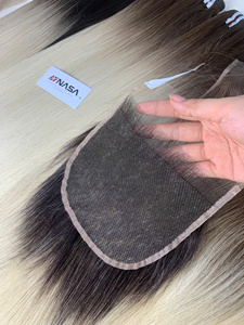 Perruque de cheveux naturels colorés de qualité supérieure, cheveux vietnamiens Remy bruts, 100g, donneur unique, cuticules alignées - Product Image 6