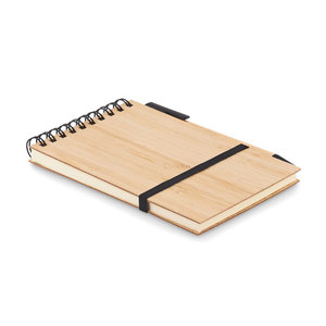 หนังสือ sonora BAM A6สมุดบันทึกไม้ไผ่ที่มีใบลาย - Product Image 3