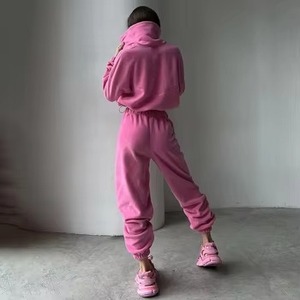 <b>Women's</b> Loose-Fitting Autumn Winter Full Zipper Hooded Sweatshirt for Yoga Fitness Running Jogging Tracksuit <b>Jacket</b> <b>Women</b> - Product Image 6