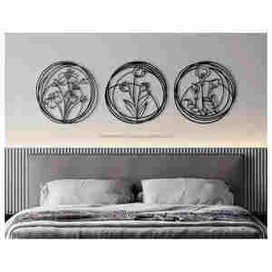 Arte de pared hecho a mano asequible para dormitorio Decoración clásica para el hogar Acento hecho en La India - Product Image 2